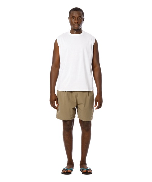 Sandinista(サンディニスタ)の「Cool Training Sleeveless Top / 接触冷感トレーニングスリーブレストップ(Tシャツ/カットソー・メンズ・ブラック/ホワイト/グリーン系その他/チャコール・SMALL/MEDIUM/LARGE)」の10枚目の写真