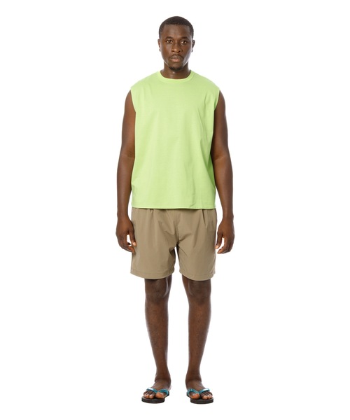 Sandinista(サンディニスタ)の「Cool Training Sleeveless Top / 接触冷感トレーニングスリーブレストップ(Tシャツ/カットソー・メンズ・ブラック/ホワイト/グリーン系その他/チャコール・SMALL/MEDIUM/LARGE)」の8枚目の写真