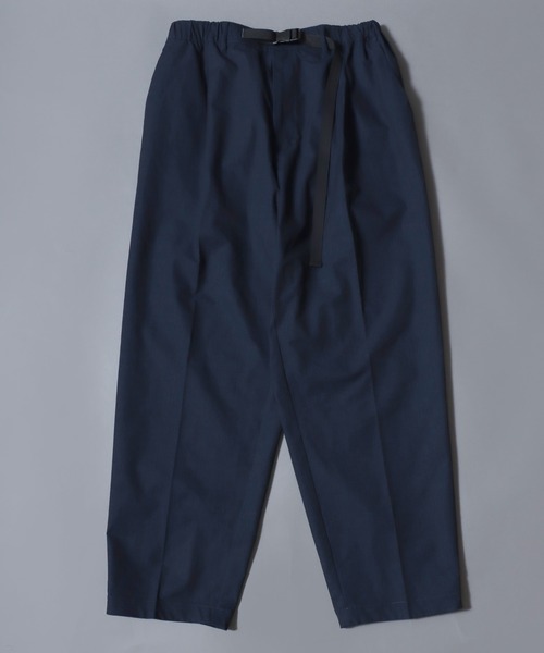 ANPAS(アンパス)の「Poly Seersucker Wide-Leg Pants / シアサッカーワイドパンツ 〈セットアップ対応〉クライミングイージーパンツ メンズ トラウザー(スラックス・メンズ・ブラック/ネイビー・LL/L/M)」の22枚目の写真