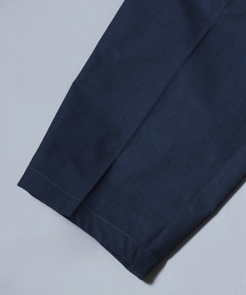ANPAS(アンパス)の「Poly Seersucker Wide-Leg Pants / シアサッカーワイドパンツ 〈セットアップ対応〉クライミングイージーパンツ メンズ トラウザー(スラックス・メンズ・ブラック/ネイビー・LL/L/M)」の5枚目の写真
