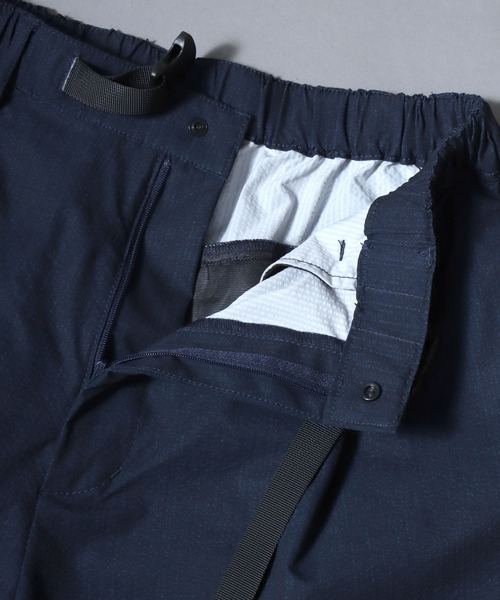ANPAS(アンパス)の「Poly Seersucker Wide-Leg Pants / シアサッカーワイドパンツ 〈セットアップ対応〉クライミングイージーパンツ メンズ トラウザー(スラックス・メンズ・ブラック/ネイビー・LL/L/M)」の6枚目の写真