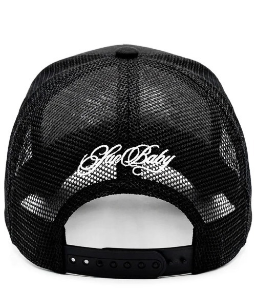 SUPPLIER(サプライヤー)の「A'GEM/9 × .kom 『SUPPLIER/サプライヤー』 Shiny Cross Rhinestone Mesh Cap/シャイニークロスラインストーンメッシュキャップ(キャップ・レディース・ブラック/ピンク・FREE)」の6枚目の写真
