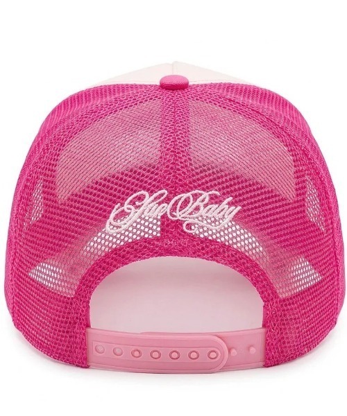 SUPPLIER(サプライヤー)の「A'GEM/9 × .kom 『SUPPLIER/サプライヤー』 Shiny Cross Rhinestone Mesh Cap/シャイニークロスラインストーンメッシュキャップ(キャップ・レディース・ブラック/ピンク・FREE)」の7枚目の写真