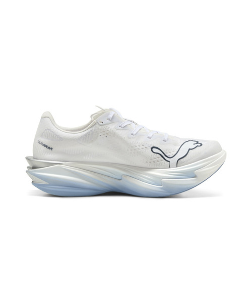 PUMA(プーマ)の「PUMA プーマ ウィメンズ ディヴィエイト ニトロ エリート 4 ランニングシュ(スニーカー・レディース・ホワイト×ブルー・24.0cm/23.0cm/23.5cm/24.5cm)」の5枚目の写真