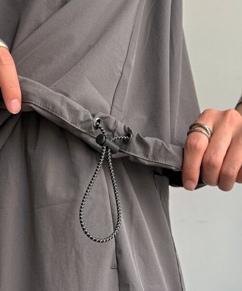 CPCM(シーピーシーエム)の「【3点セット】ストレッチナイロンパッカブルセットアップ(セットアップ・レディース・ブラック/ベージュ/チャコールグレー・FREE)」の20枚目の写真