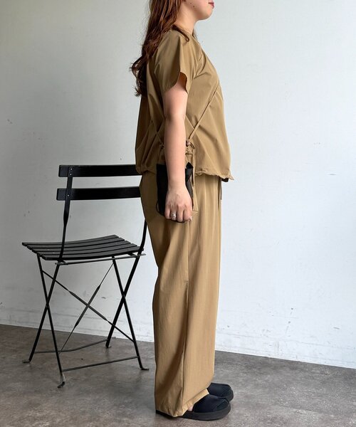 CPCM(シーピーシーエム)の「【3点セット】ストレッチナイロンパッカブルセットアップ(セットアップ・レディース・ブラック/ベージュ/チャコールグレー・FREE)」の16枚目の写真