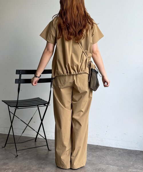 CPCM(シーピーシーエム)の「【3点セット】ストレッチナイロンパッカブルセットアップ(セットアップ・レディース・ブラック/ベージュ/チャコールグレー・FREE)」の15枚目の写真