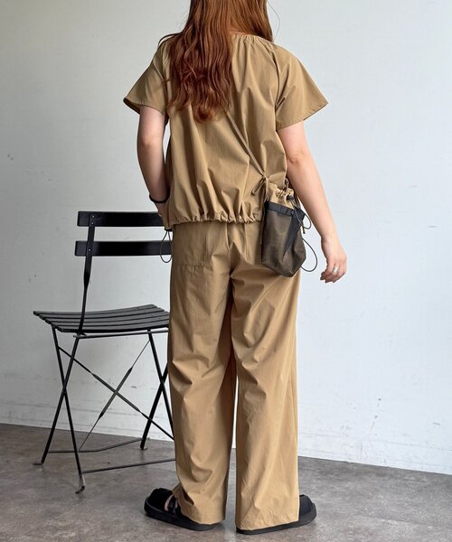 CPCM(シーピーシーエム)の「【3点セット】ストレッチナイロンパッカブルセットアップ(セットアップ・レディース・ブラック/ベージュ/チャコールグレー・FREE)」の6枚目の写真
