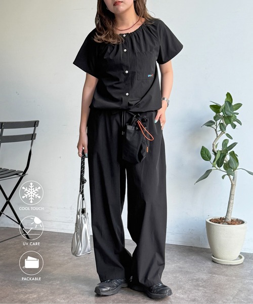 3点セット】ストレッチナイロンパッカブルセットアップ（ワンピース