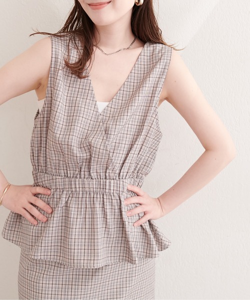 natural couture（ナチュラルクチュール）の「２WAYカシュクールビスチェ（シャツ/ブラウス・レディース・ブラウン系その他/グリーン系その他/ネイビー/ブラック系その他・FREE）」の3枚目の写真