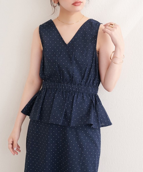 natural couture（ナチュラルクチュール）の「２WAYカシュクールビスチェ（シャツ/ブラウス・レディース・ブラウン系その他/グリーン系その他/ネイビー/ブラック系その他・FREE）」の2枚目の写真