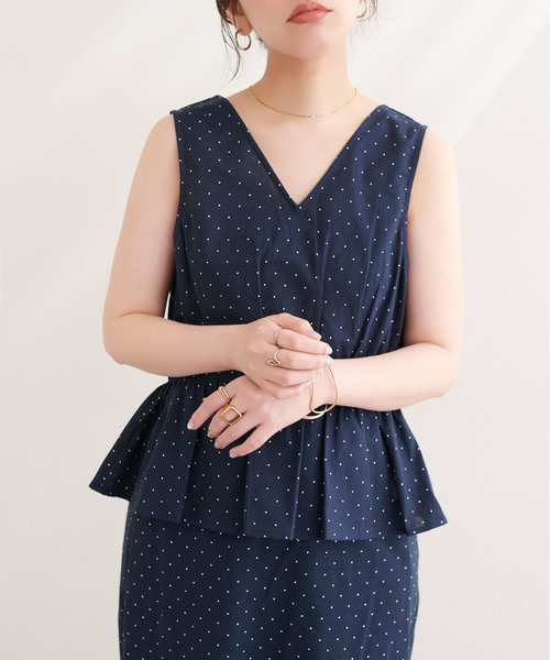 natural couture（ナチュラルクチュール）の「２WAYカシュクールビスチェ（シャツ/ブラウス・レディース・ブラウン系その他/グリーン系その他/ネイビー/ブラック系その他・FREE）」の10枚目の写真