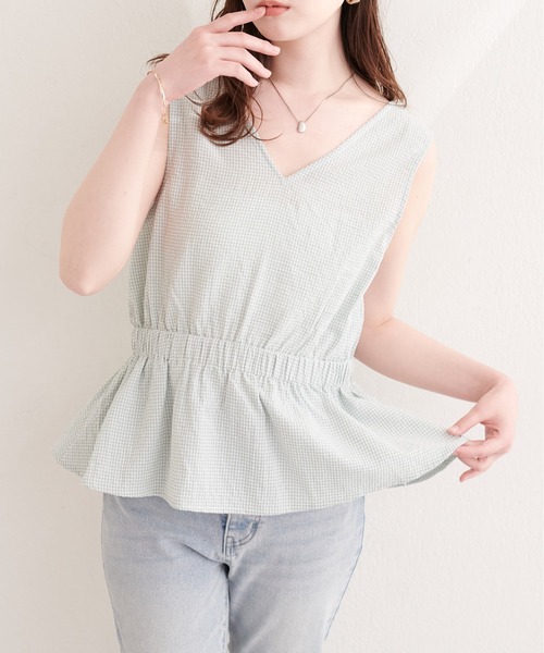 natural couture（ナチュラルクチュール）の「２WAYカシュクールビスチェ（シャツ/ブラウス・レディース・ブラウン系その他/グリーン系その他/ネイビー/ブラック系その他・FREE）」の12枚目の写真