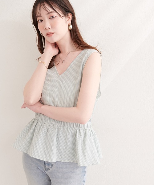 natural couture（ナチュラルクチュール）の「２WAYカシュクールビスチェ（シャツ/ブラウス・レディース・ブラウン系その他/グリーン系その他/ネイビー/ブラック系その他・FREE）」の13枚目の写真