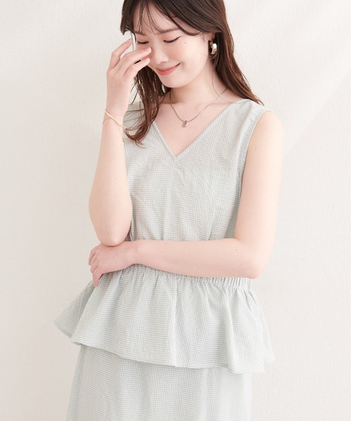 natural couture（ナチュラルクチュール）の「２WAYカシュクールビスチェ（シャツ/ブラウス・レディース・ブラウン系その他/グリーン系その他/ネイビー/ブラック系その他・FREE）」の7枚目の写真