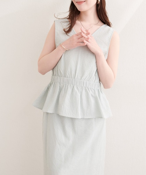 natural couture（ナチュラルクチュール）の「２WAYカシュクールビスチェ（シャツ/ブラウス・レディース・ブラウン系その他/グリーン系その他/ネイビー/ブラック系その他・FREE）」の8枚目の写真