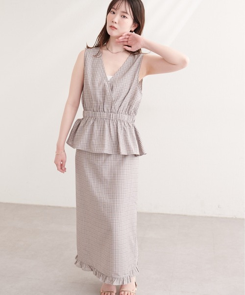 natural couture（ナチュラルクチュール）の「２WAYカシュクールビスチェ（シャツ/ブラウス・レディース・ブラウン系その他/グリーン系その他/ネイビー/ブラック系その他・FREE）」の15枚目の写真