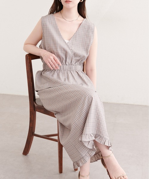natural couture（ナチュラルクチュール）の「２WAYカシュクールビスチェ（シャツ/ブラウス・レディース・ブラウン系その他/グリーン系その他/ネイビー/ブラック系その他・FREE）」の16枚目の写真