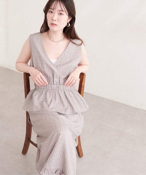 natural couture（ナチュラルクチュール）の「２WAYカシュクールビスチェ（シャツ/ブラウス・レディース・ブラウン系その他/グリーン系その他/ネイビー/ブラック系その他・FREE）」の17枚目の写真