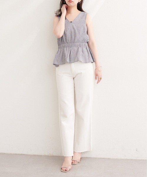 natural couture（ナチュラルクチュール）の「２WAYカシュクールビスチェ（シャツ/ブラウス・レディース・ブラウン系その他/グリーン系その他/ネイビー/ブラック系その他・FREE）」の22枚目の写真