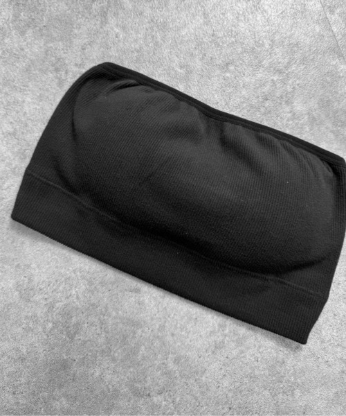 LVEU.(ラブユ.)の「【LVEU.】バックデザインカップベアトップ / トップス ベアトップ チューブトップ インナー カップ付き ブラトップ(チューブトップ・レディース・ブラック・FREE)」の10枚目の写真