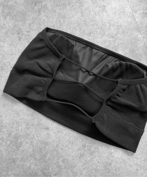 LVEU.(ラブユ.)の「【LVEU.】バックデザインカップベアトップ / トップス ベアトップ チューブトップ インナー カップ付き ブラトップ(チューブトップ・レディース・ブラック・FREE)」の11枚目の写真