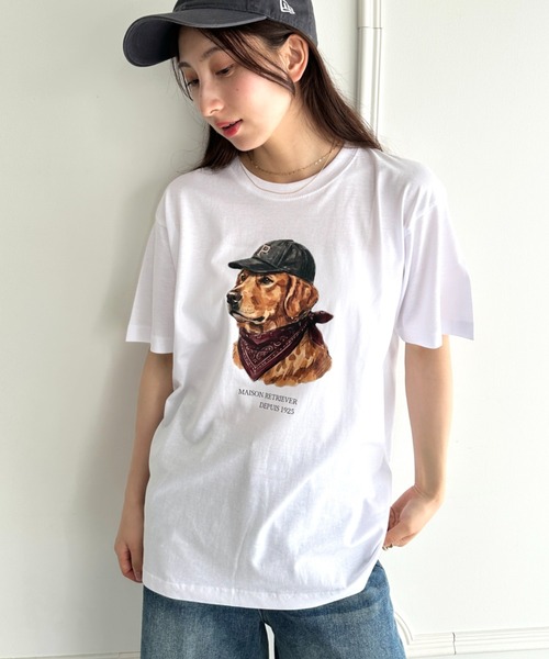 MYMOOD.(マイムード)の「アメリカンカジュアルDOGプリントアソートTシャツ(Tシャツ/カットソー・レディース・ホワイト/ブラック/ホワイト系その他・M)」の14枚目の写真