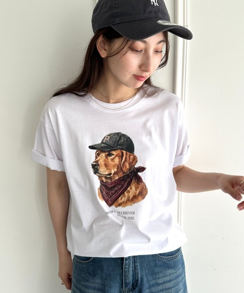 MYMOOD.(マイムード)の「アメリカンカジュアルDOGプリントアソートTシャツ(Tシャツ/カットソー・レディース・ホワイト/ブラック/ホワイト系その他・M)」の18枚目の写真