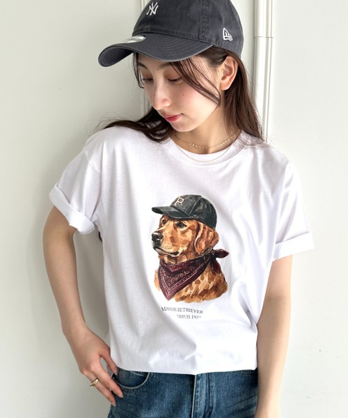 MYMOOD.(マイムード)の「アメリカンカジュアルDOGプリントアソートTシャツ(Tシャツ/カットソー・レディース・ホワイト/ブラック/ホワイト系その他・M)」の20枚目の写真