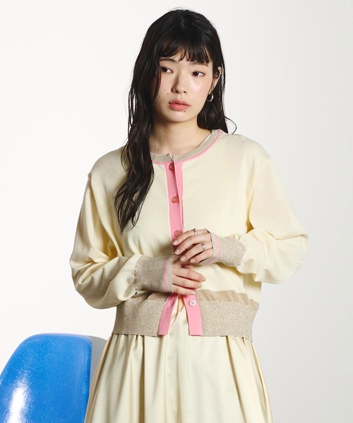 ROSE BUD(ローズバッド)の「COLOR CARDIGAN(ニット/セーター・レディース・レッド/ブラック/ライトイエロー・ONE SIZE)」の17枚目の写真
