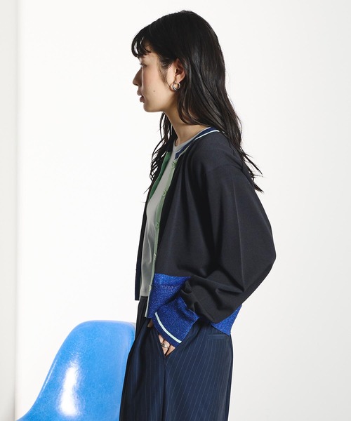 ROSE BUD(ローズバッド)の「COLOR CARDIGAN(ニット/セーター・レディース・レッド/ブラック/ライトイエロー・ONE SIZE)」の5枚目の写真