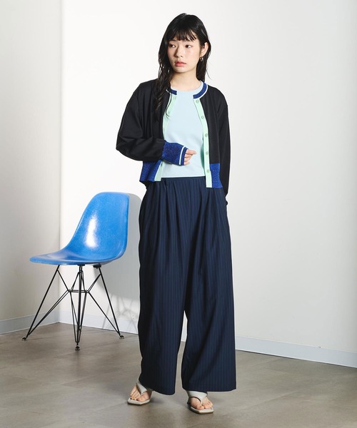ROSE BUD(ローズバッド)の「COLOR CARDIGAN(ニット/セーター・レディース・レッド/ブラック/ライトイエロー・ONE SIZE)」の7枚目の写真