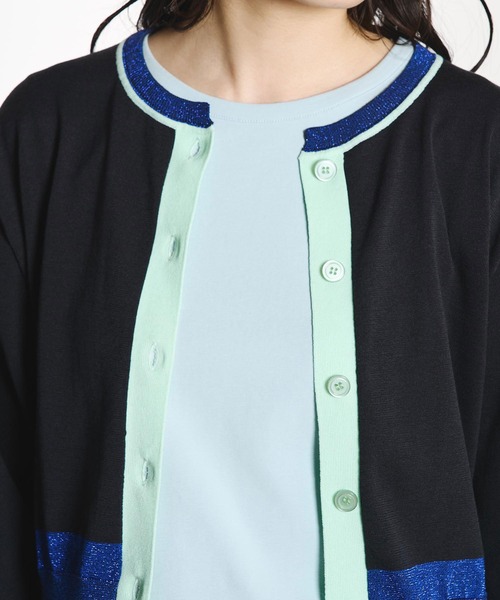 ROSE BUD(ローズバッド)の「COLOR CARDIGAN(ニット/セーター・レディース・レッド/ブラック/ライトイエロー・ONE SIZE)」の11枚目の写真
