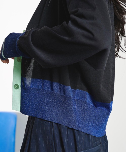 ROSE BUD(ローズバッド)の「COLOR CARDIGAN(ニット/セーター・レディース・レッド/ブラック/ライトイエロー・ONE SIZE)」の13枚目の写真