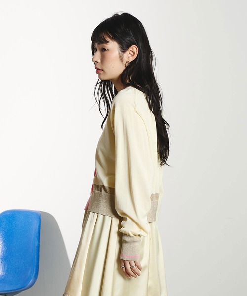 ROSE BUD(ローズバッド)の「COLOR CARDIGAN(ニット/セーター・レディース・レッド/ブラック/ライトイエロー・ONE SIZE)」の18枚目の写真