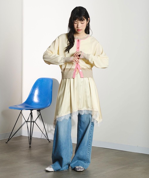ROSE BUD(ローズバッド)の「COLOR CARDIGAN(ニット/セーター・レディース・レッド/ブラック/ライトイエロー・ONE SIZE)」の20枚目の写真