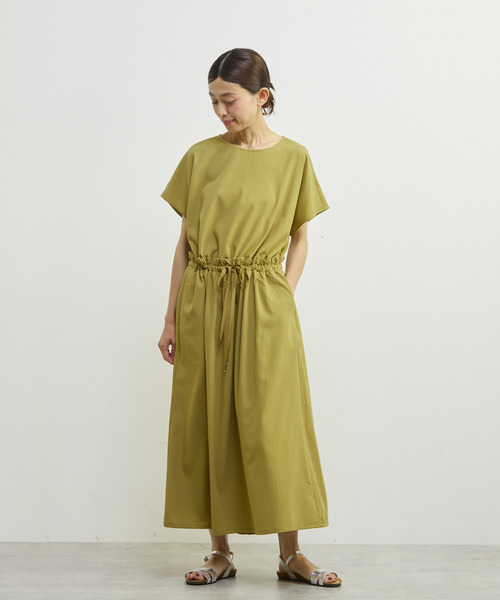 MELROSE claire(メルローズ クレール)の「【バンブーミックスサッカーワンピース】(ワンピース・レディース・ブラック/ダークブルー/マスタード・FREE)」の22枚目の写真