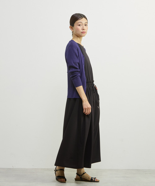 MELROSE claire(メルローズ クレール)の「【バンブーミックスサッカーワンピース】(ワンピース・レディース・ブラック/ダークブルー/マスタード・FREE)」の18枚目の写真