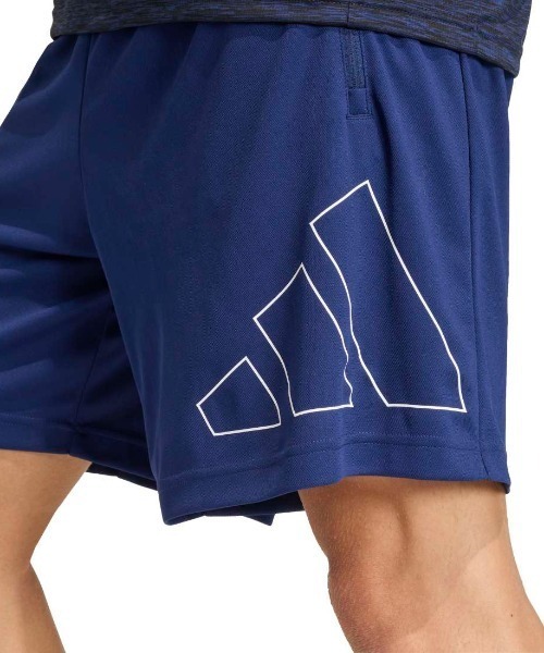 adidas(アディダス)の「アディダス adidas ワークアウト エッセンシャルズ ベース ピケ ビッグロゴ ショーツ(その他パンツ・メンズ・ブラック/ダークブルー・M/3L/LL/L/S)」の5枚目の写真