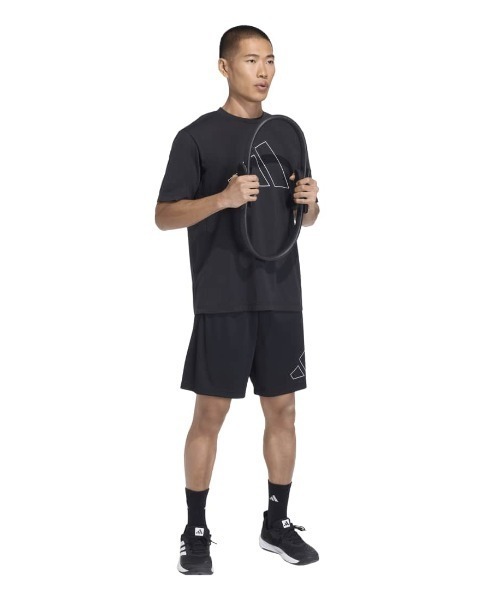 adidas(アディダス)の「アディダス adidas ワークアウト エッセンシャルズ ベース ピケ ビッグロゴ ショーツ(その他パンツ・メンズ・ブラック/ダークブルー・M/3L/LL/L/S)」の8枚目の写真