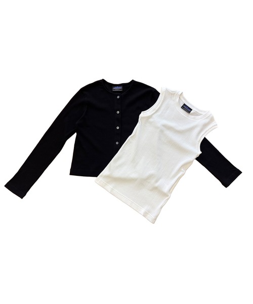L's】CARDIGAN＆TANK TOP SET/カーディガン&タンクトップ<2点セット