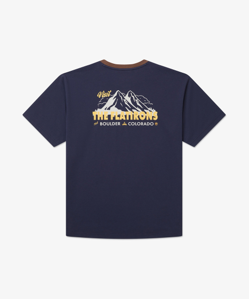 HOLUBAR（ホルバー）の「Rib Neck Graphic T-Shirt Navy（Tシャツ/カットソー・メンズ・その他・MEDIUM/LARGE/X-LARGE）」の2枚目の写真
