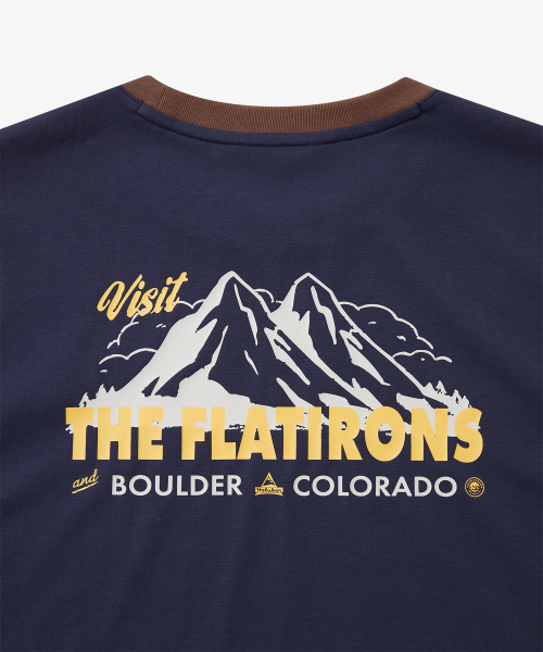 HOLUBAR（ホルバー）の「Rib Neck Graphic T-Shirt Navy（Tシャツ/カットソー・メンズ・その他・MEDIUM/LARGE/X-LARGE）」の8枚目の写真