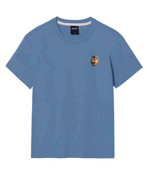 OKSTAR(オクスター)の「ハダル刺繍半袖(Tシャツ/カットソー・レディース・ブラック/ダークグリーン/カーキ/ライトベージュ/グレー/ダークグレー/ライトグレー/ダークブルー/クリーム/ホワイト/ネイビー・SMALL/MEDIUM/LARGE/X-LARGE/2XL/3XL/4XL)」の17枚目の写真