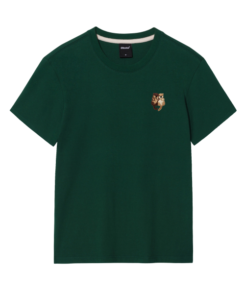 OKSTAR(オクスター)の「ハダル刺繍半袖(Tシャツ/カットソー・レディース・ブラック/ダークグリーン/カーキ/ライトベージュ/グレー/ダークグレー/ライトグレー/ダークブルー/クリーム/ホワイト/ネイビー・SMALL/MEDIUM/LARGE/X-LARGE/2XL/3XL/4XL)」の18枚目の写真