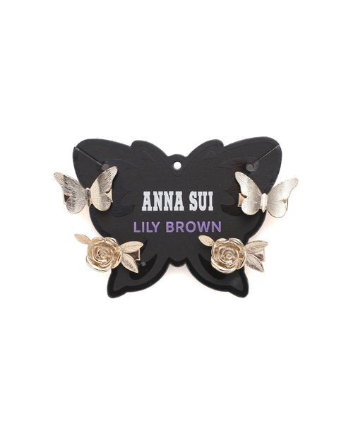 LILY BROWN（リリーブラウン）の「【LILY BROWN×ANNA SUI】バタフライ＆ローズヘアクリップセット（その他ヘアアクセサリー・レディース・シルバー/ゴールド・F）」の15枚目の写真