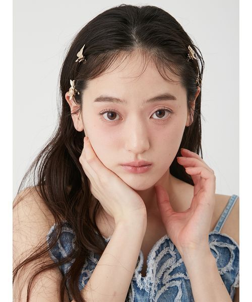 LILY BROWN（リリーブラウン）の「【LILY BROWN×ANNA SUI】バタフライ＆ローズヘアクリップセット（その他ヘアアクセサリー・レディース・シルバー/ゴールド・F）」の21枚目の写真