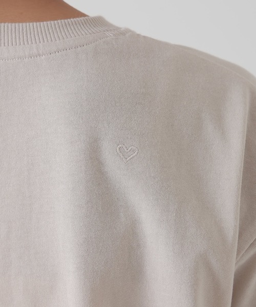 HEART MARKET(ハートマーケット)の「ワイドなTEE(Tシャツ/カットソー・レディース・ダークブラウン/ブラック/チャコール/グレイッシュベージュ/モカ/ホワイト/キャメル・SMALL/MEDIUM/LARGE)」の14枚目の写真