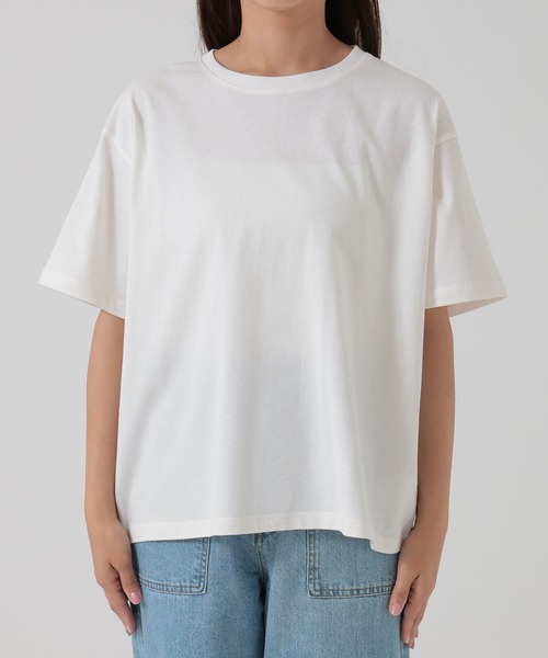 HEART MARKET(ハートマーケット)の「ワイドなTEE(Tシャツ/カットソー・レディース・ダークブラウン/ブラック/チャコール/グレイッシュベージュ/モカ/ホワイト/キャメル・SMALL/MEDIUM/LARGE)」の16枚目の写真