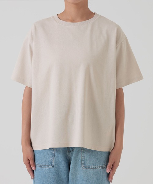 HEART MARKET(ハートマーケット)の「ワイドなTEE(Tシャツ/カットソー・レディース・ダークブラウン/ブラック/チャコール/グレイッシュベージュ/モカ/ホワイト/キャメル・SMALL/MEDIUM/LARGE)」の21枚目の写真